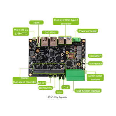 Nvidia Jetson TX2 NX RTSO-6004 Carrier Board utilizzato con Jetson Nano Case da Waveshare