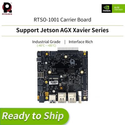 Produzione di moduli Jetson AGX Xavier con scheda portante RTSO-1001 e adattatore industriale